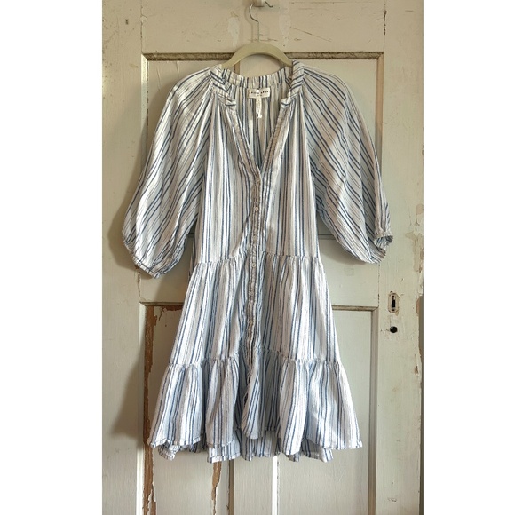 APIECE APART Mini Mitte Striped Dress Size: Small - Picture 4 of 7